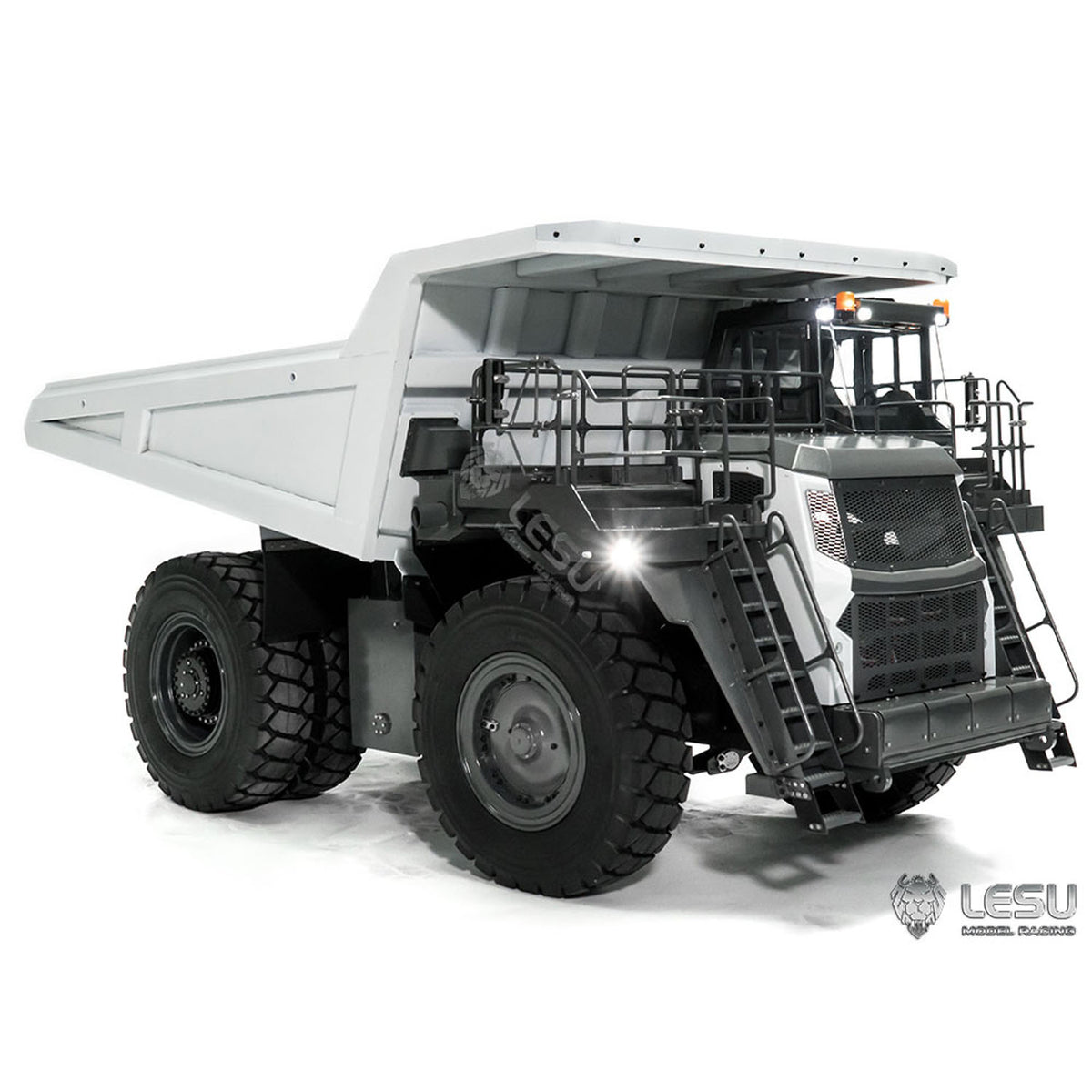 LESU Aoue R100E 1/16 Heavy Metal Hydraulic Mining Truck A0003 Dumper RC Mine Truck Model Motor ESC Servo Light System Model DIY