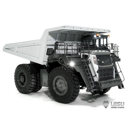 LESU Aoue R100E 1/16 Heavy Metal Hydraulic Mining Truck A0003 Dumper RC Mine Truck Model Motor ESC Servo Light System Model DIY