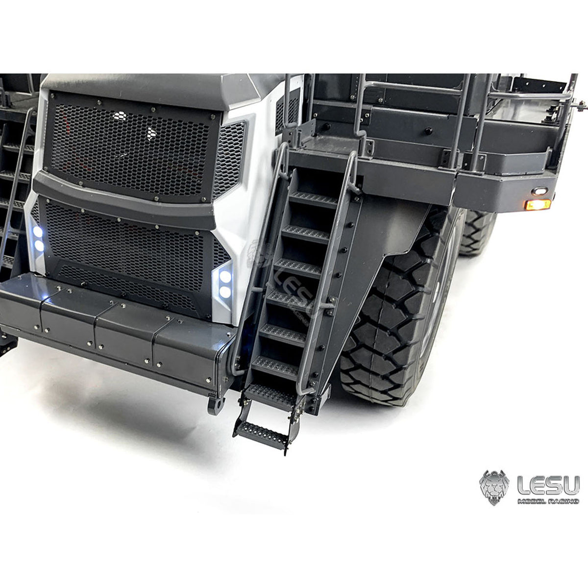 LESU Aoue R100E 1/16 Heavy Metal Hydraulic Mining Truck A0003 Dumper RC Mine Truck Model Motor ESC Servo Light System Model DIY