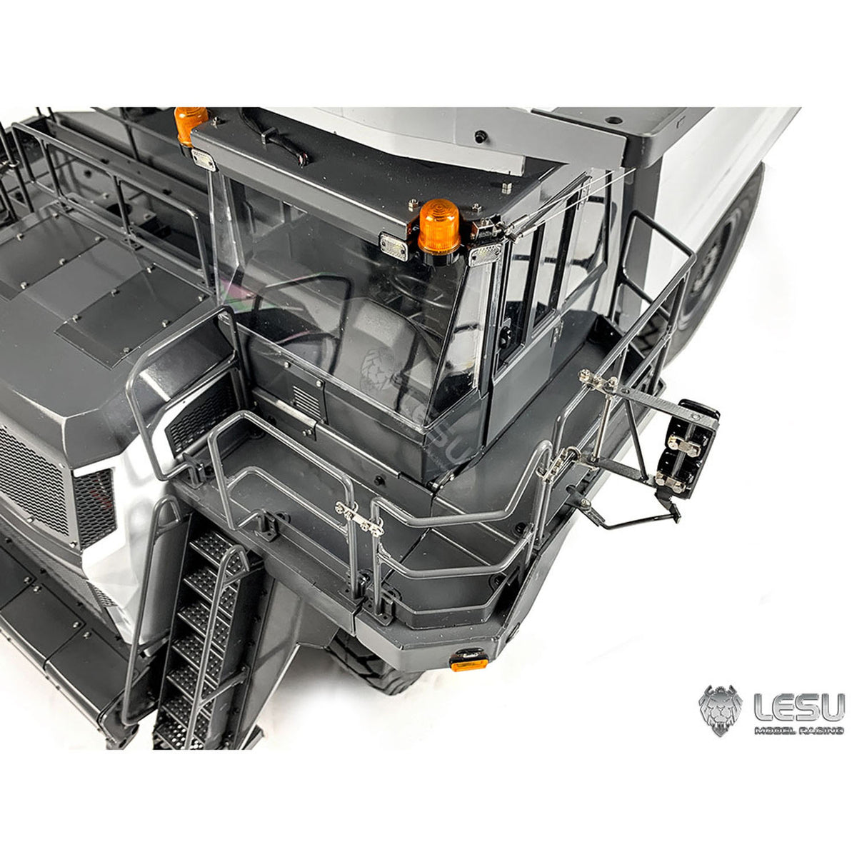 LESU Aoue R100E 1/16 Heavy Metal Hydraulic Mining Truck A0003 Dumper RC Mine Truck Model Motor ESC Servo Light System Model DIY