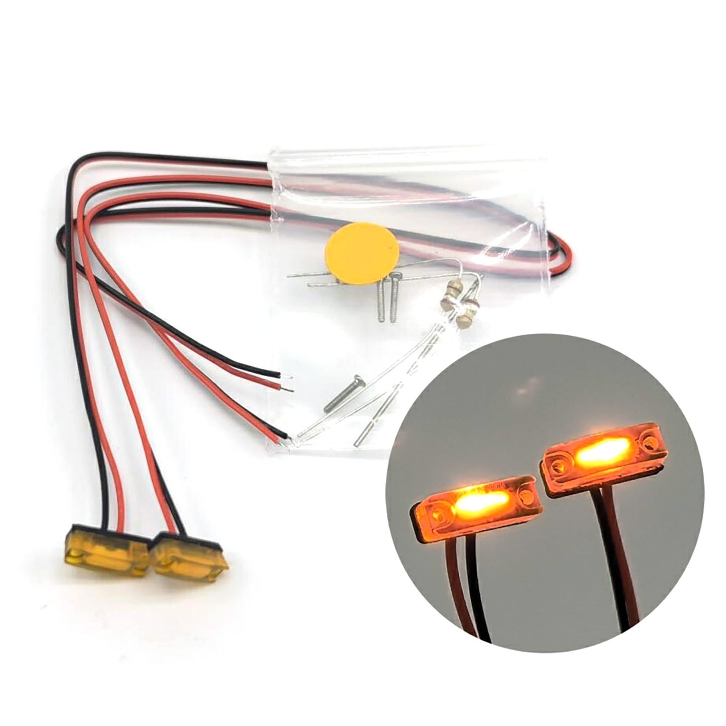 Front Light Cabin LED Lamp for 1/14 770S Radio Control Tractor Car RC Truck Part