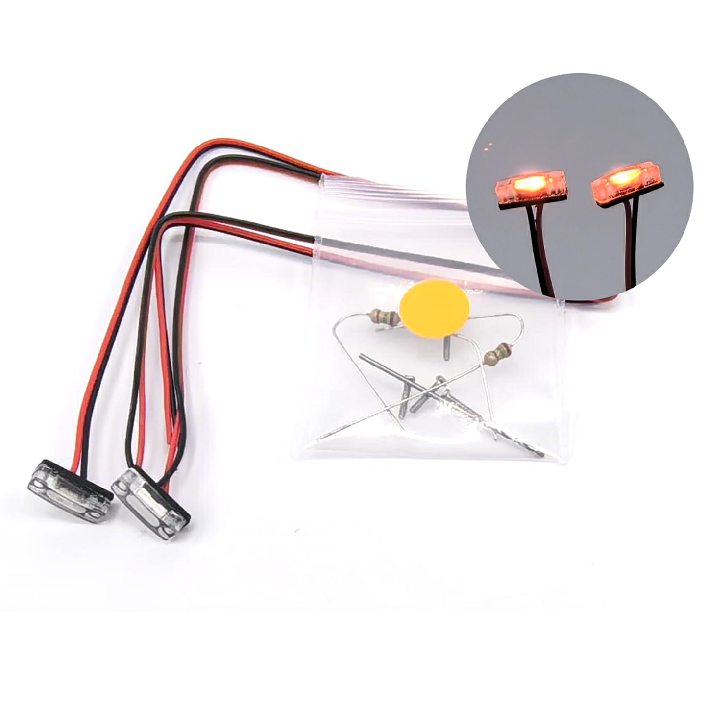 Front Light Cabin LED Lamp for 1/14 770S Radio Control Tractor Car RC Truck Part