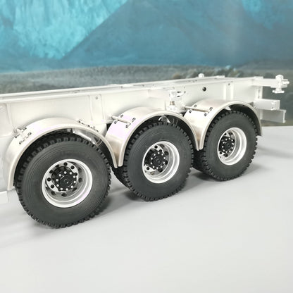 IN STOCK 1/14 MD Model Metal Frame 3 Axles Trailer