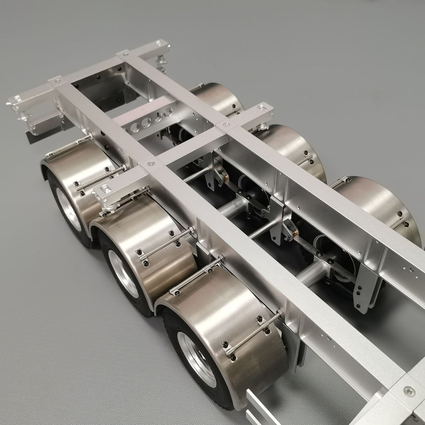 IN STOCK 1/14 MD Model Metal Frame 3 Axles Trailer