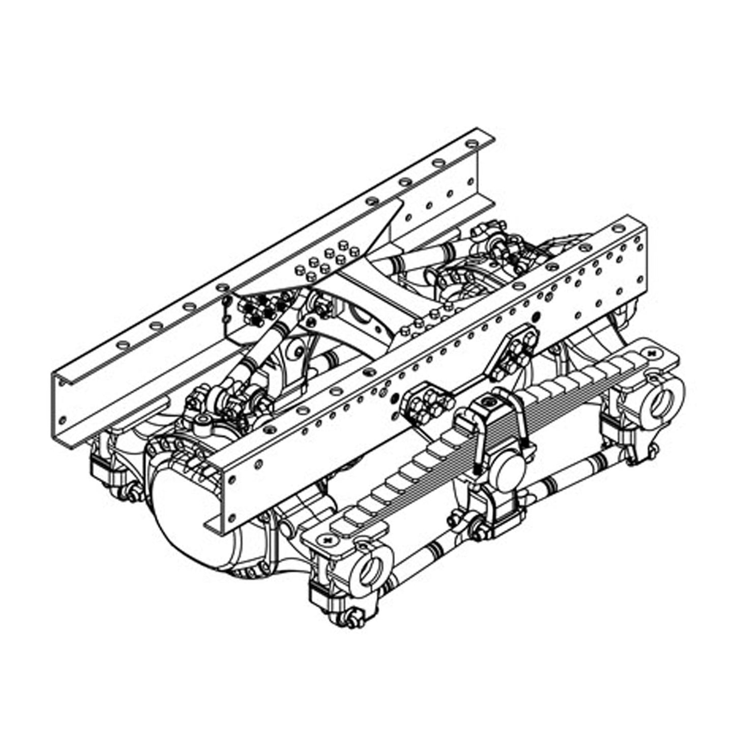 ScaleClub 1/14 Metallchassis für 8x8 RC Sattelzugmaschine R620 R730 R470