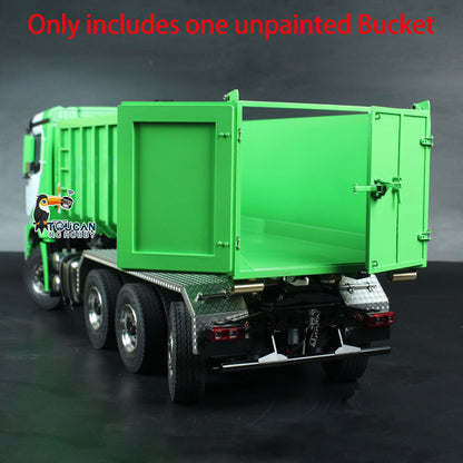 Metal Trash High Bucket for 1/14 10x10 8x8 RC Roll On/Off Hydraulic Dumper Truck