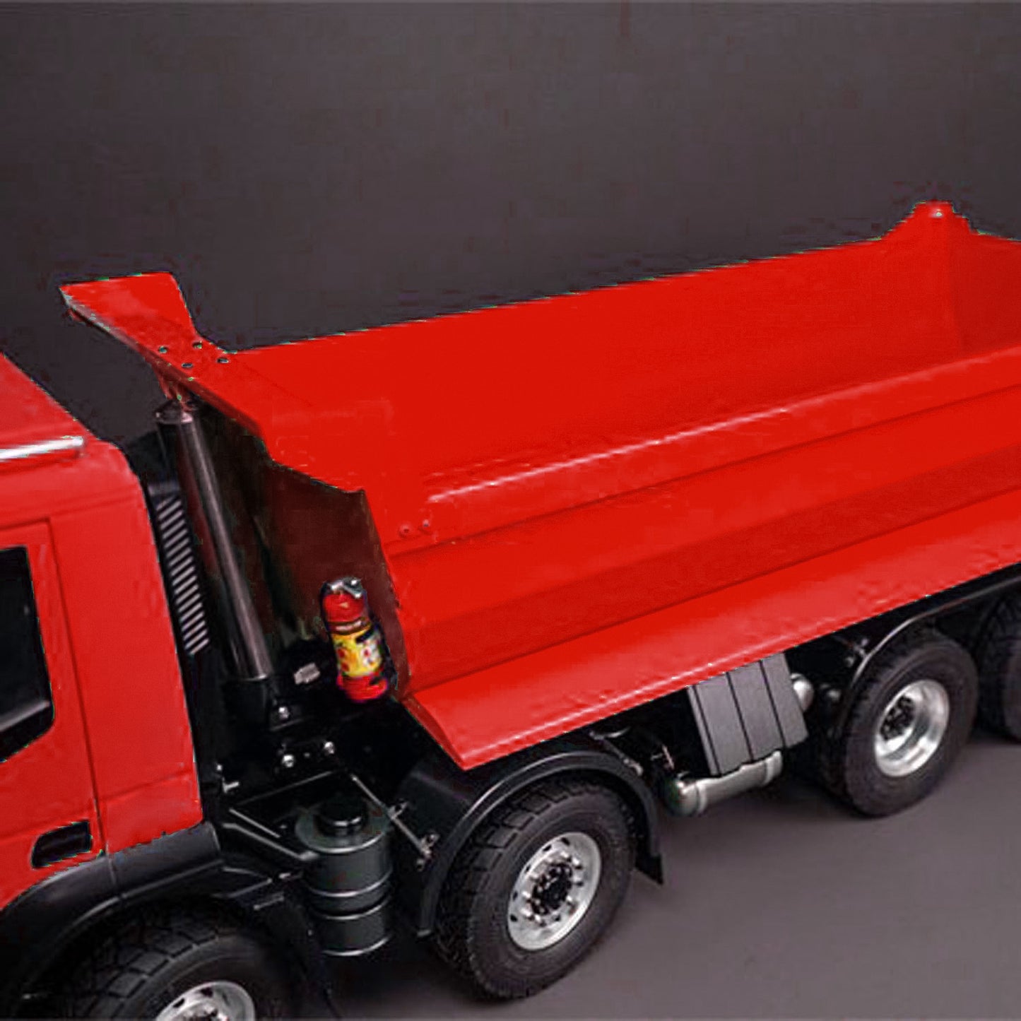 1/14 Metal 8x4 PNP Hydraulic RC Truck Dumper With 2-speed Transmission Gearbox Sound Light System