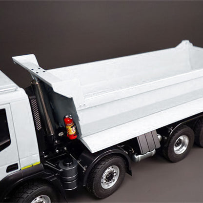 1/14 8x8 Metal PNP Hydraulic RC Truck Dumper Tipper With 2-speed Transmission Gearbox Sound Light System