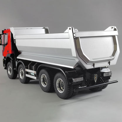 1/14 8x8 Metal PNP Hydraulic RC Truck Dumper Tipper With Differential Lock Axles Sound Light System