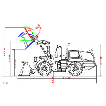 XDRC 1/14 Metal RTR RC Hydraulic 580 Wheeled Loader With Smoke System