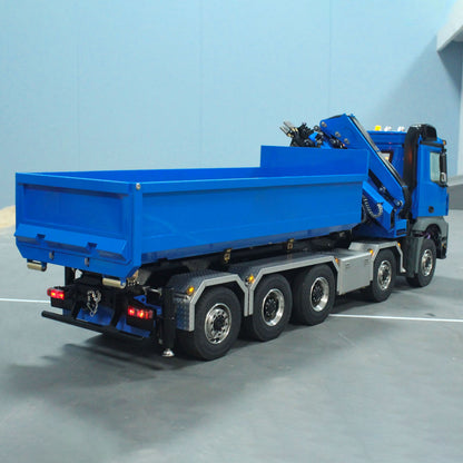 1/14 10x10 RC Hydraulic Full Dump Crane Truck U-shaped Bucket