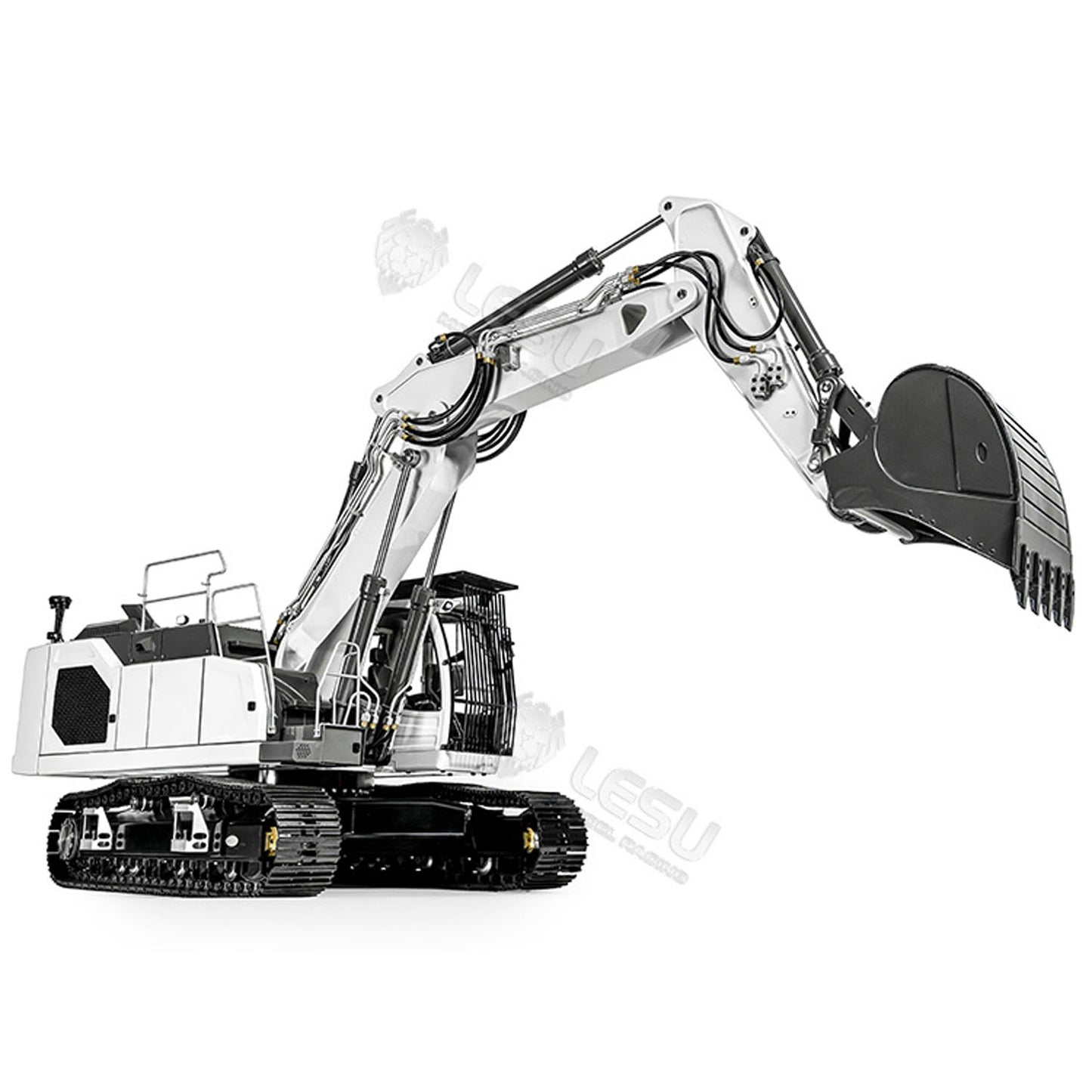 LESU 1/14 Hydraulic RC Digger 3-arm Aoue-LR945 Painted Assembled Excavator