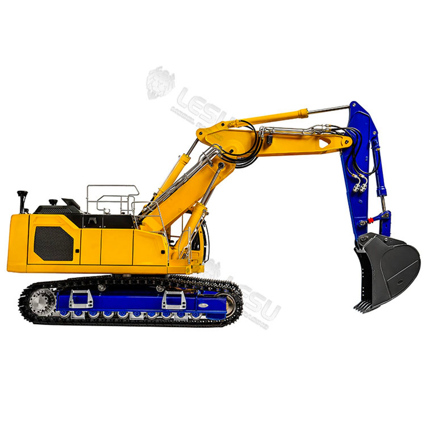 1/14 LESU RC Hydraulic Diggers LR945 3 Arms RTR Remote Control Excavator Model