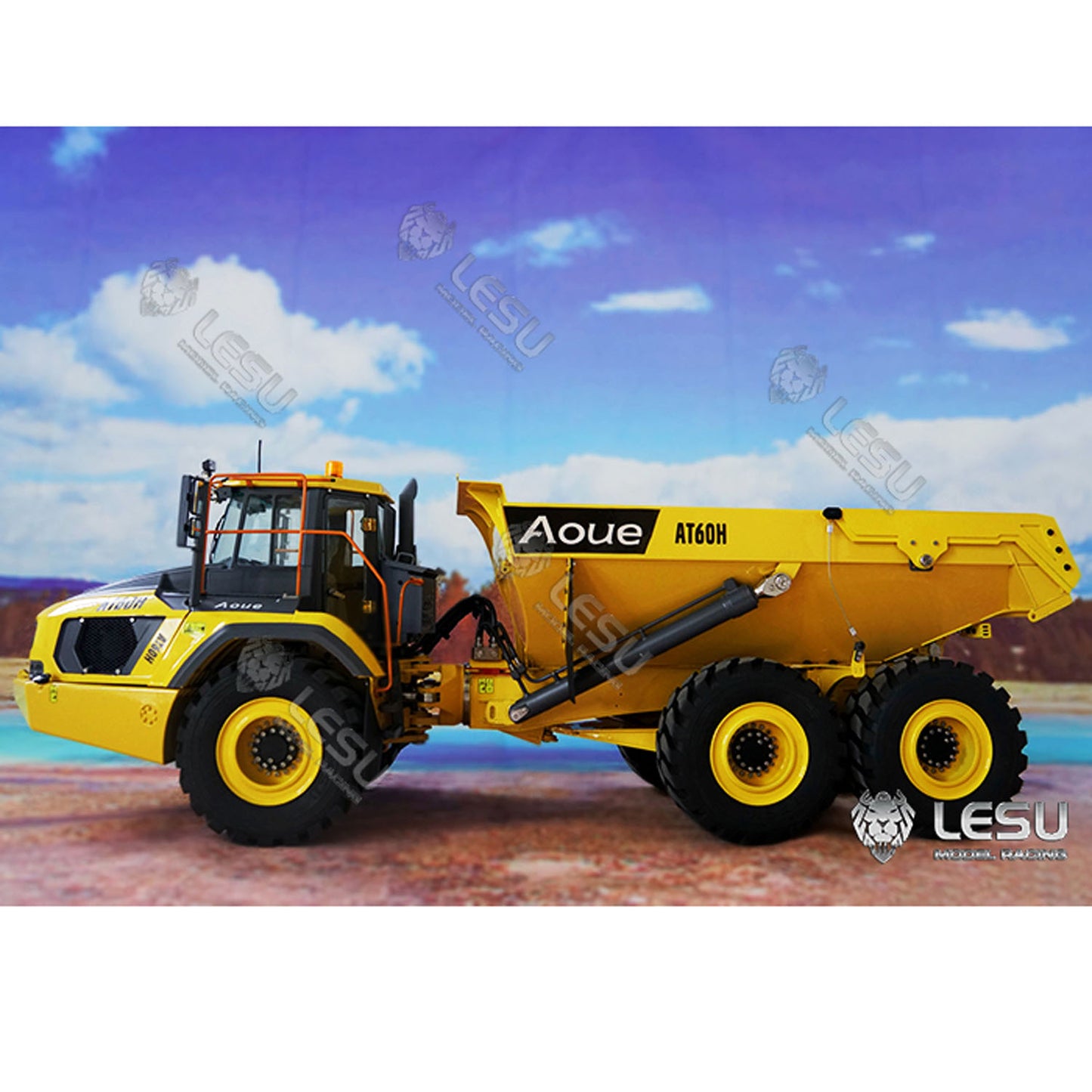 LESU 1/16 RC Hydraulic Articulated Truck Metal AT60H 6x6