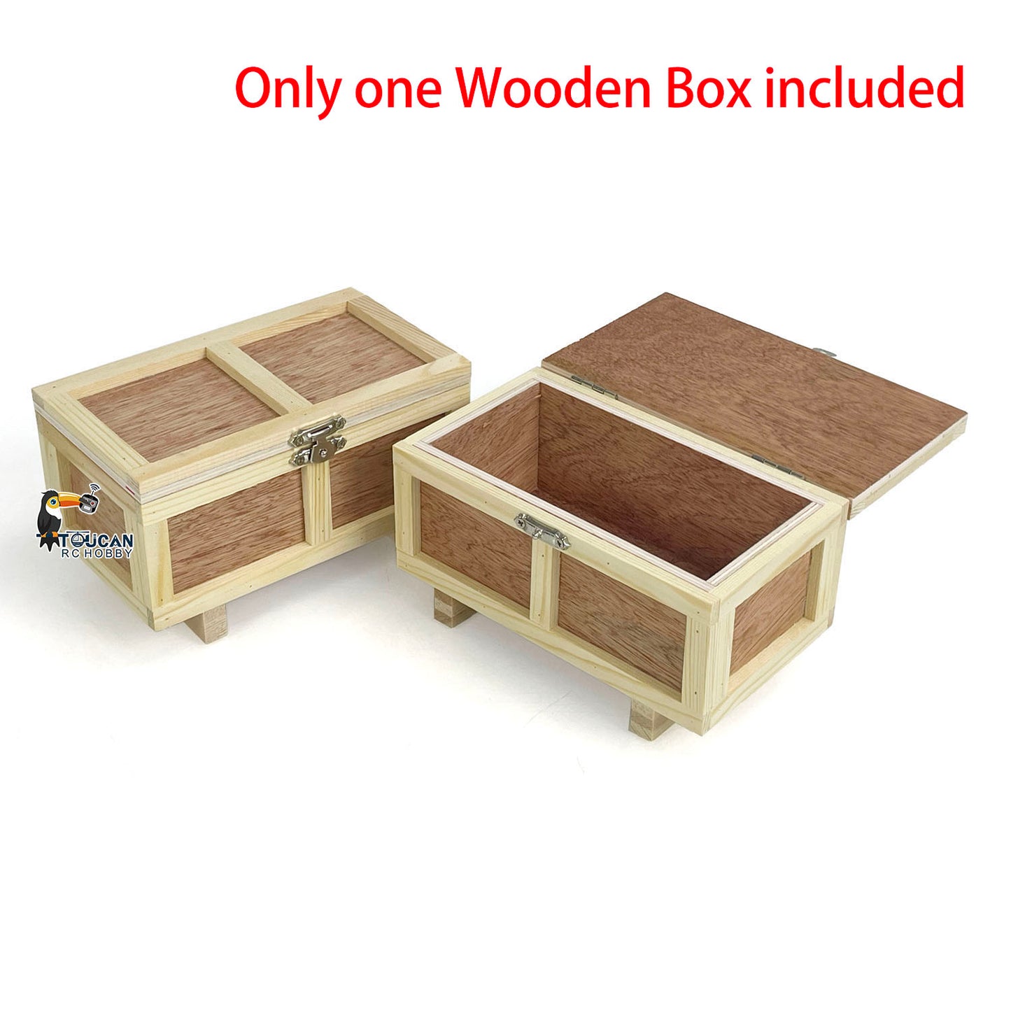 Wooden Box Model for 1/14 1/12 RC Truck Hydraulic Forklift Construction Vehicles