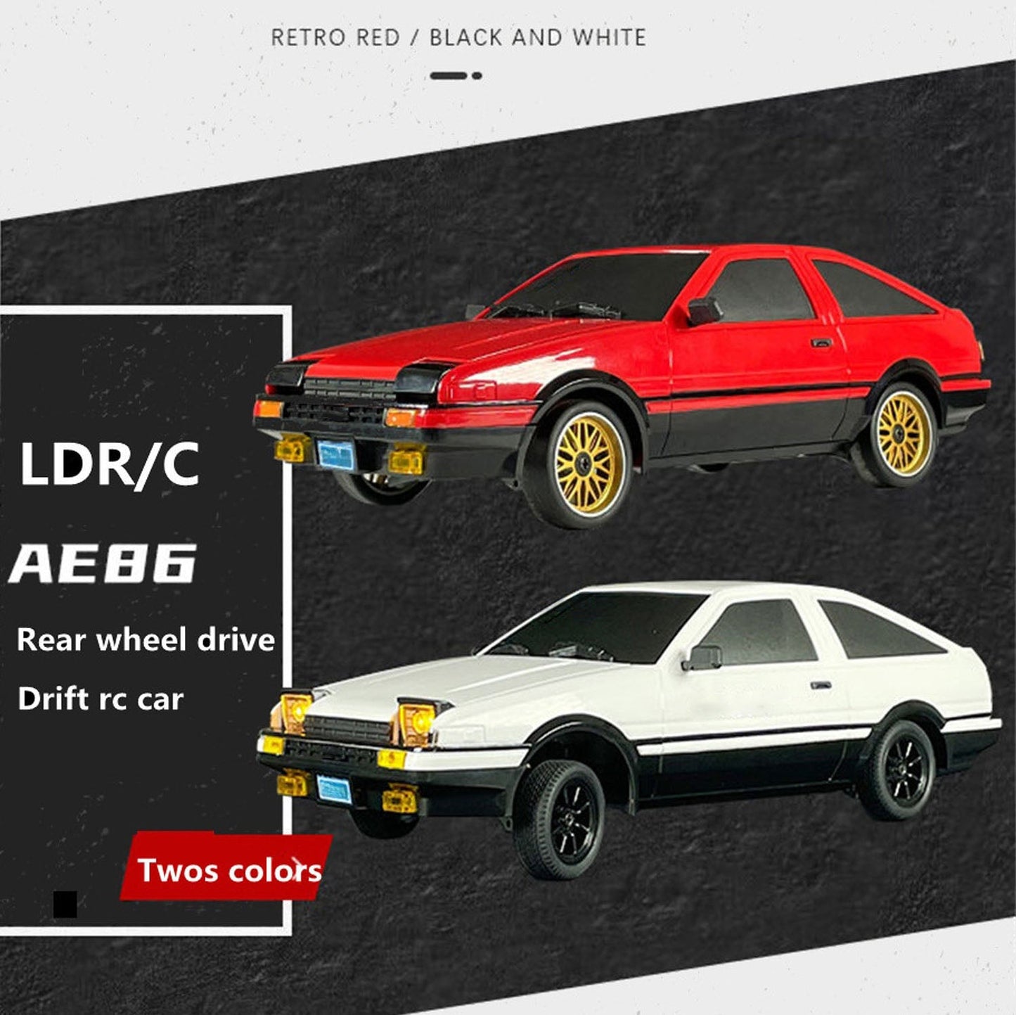 LDRC LD1801 RC Drift Car im Maßstab 1/18 RWD AE86, fahrbereit