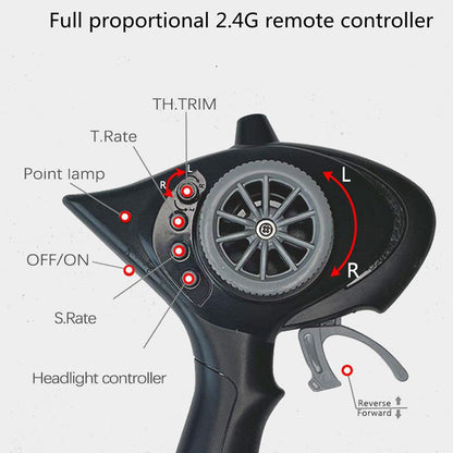 LDRC LD1802 1/18 4*2 RX7 RC Racing Car RWD Gyroscope