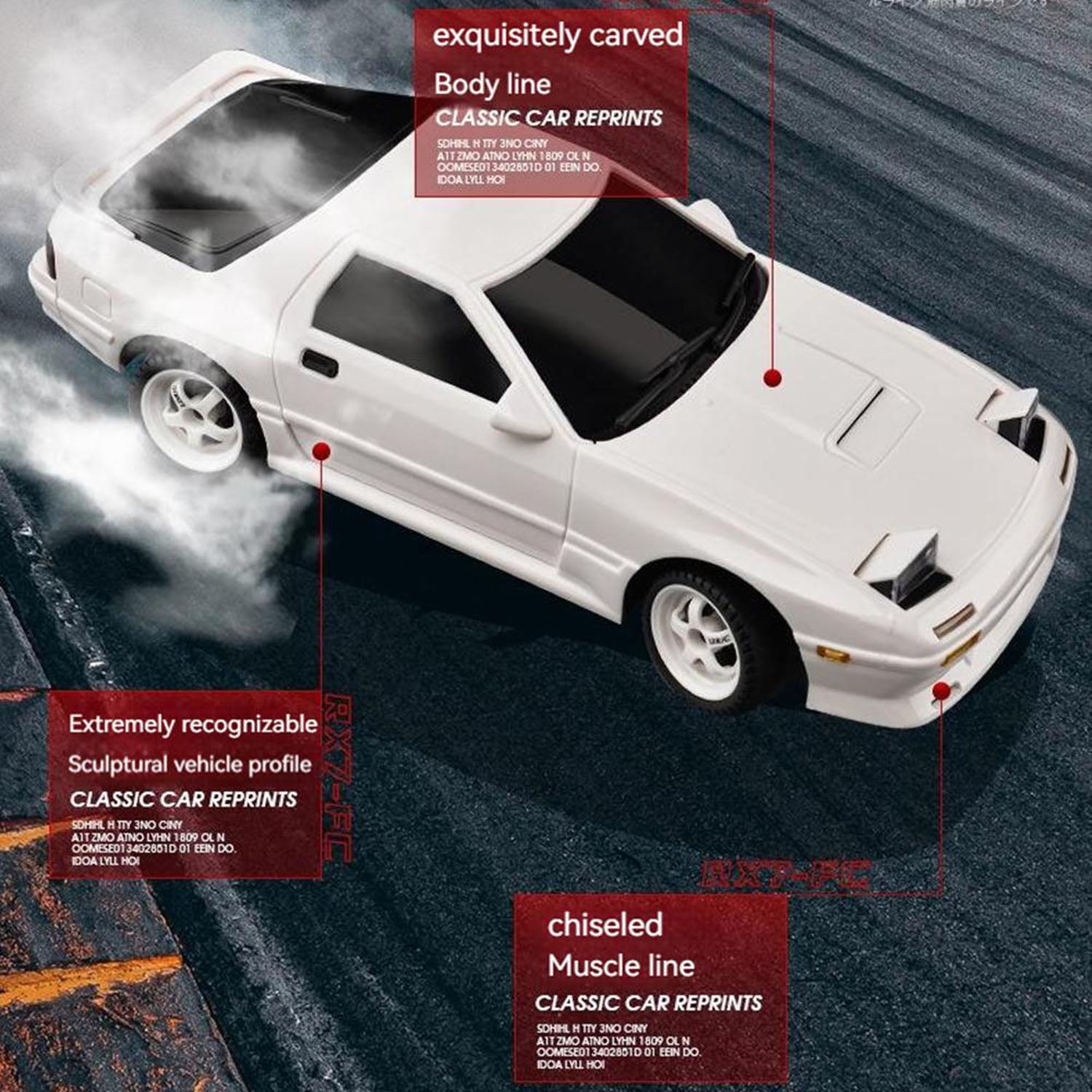 US STOCK 1:18 RX7 RWD RC Drift Car LDRC LD1802 Radio Control Racing Ve –  TOUCAN RC HOBBY