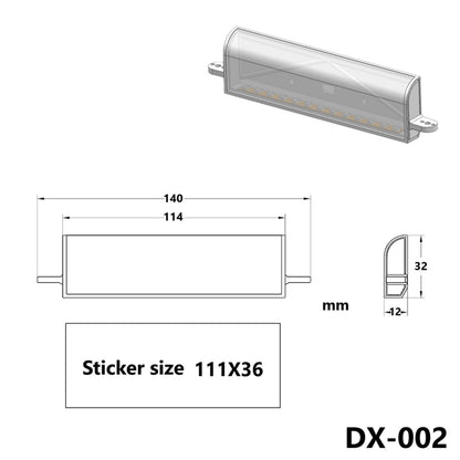 Plastic Light Box 5V for DIY 1/14 Tamiya RC Tractor Truck Radio Control Lorry