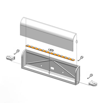 Plastic Light Box 5V for DIY 1/14 Tamiya RC Tractor Truck Radio Control Lorry