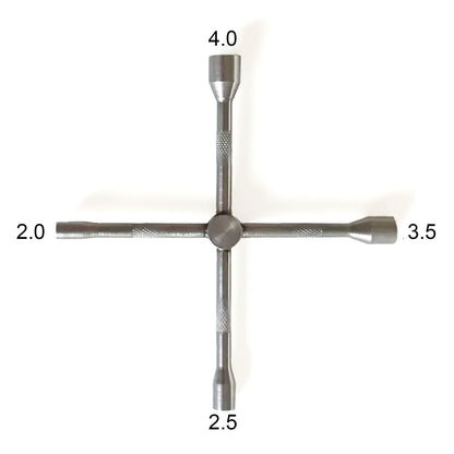 JDM-203 Metal Cross Socket 2.0/2.5/3.5/4.0mm for Scale RC Truck Excavator Loader