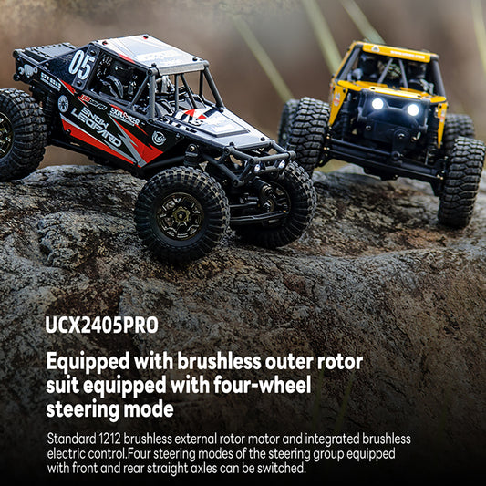 IN STOCK UdiRC UCX2405PRO 1/24 2.4G 4WD RC Rock Crawler Brushless Motor ESC Radio Controlled Off-Road Vehicles RTR Model Car Toys Battery