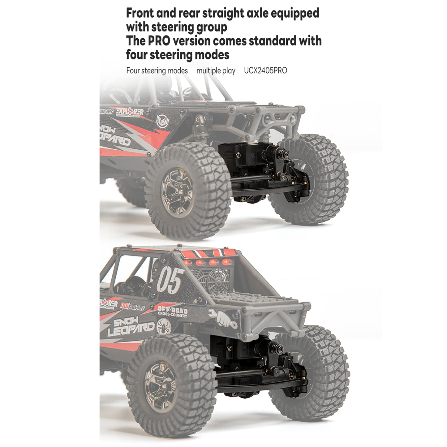 IN STOCK UdiRC UCX2405PRO 1/24 2.4G 4WD RC Rock Crawler Brushless Motor ESC Radio Controlled Off-Road Vehicles RTR Model Car Toys Battery