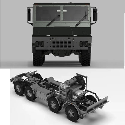 CAPO MINI TATRA CUB3 8X8 Metal CNC 1/18 RC Military Transport Truck 2Speed Gearbox Lock Differential Axles DIY Model Car