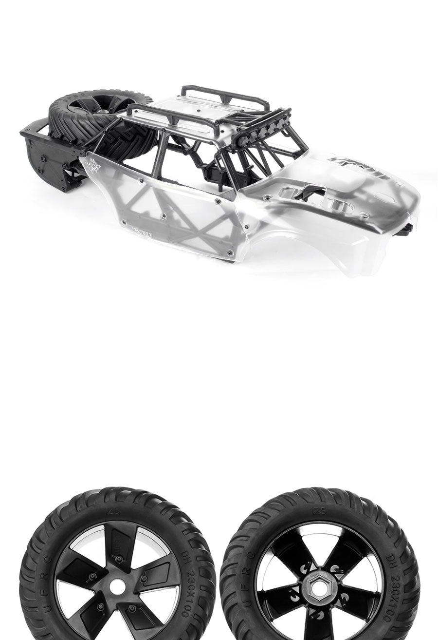 1/5 RC Off Road Car GR1 Pro Kit Metal Chassis PC Shell DIY Radio Controlled Rock Crawler Model 9Inches Wheel No Electronic Parts