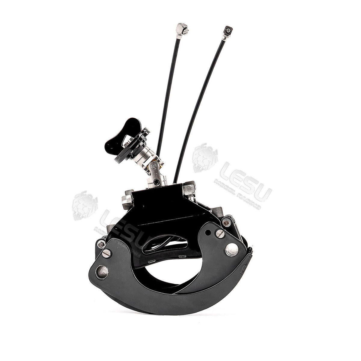 Metal Manual Quick Release Coupler Log Grapple Clamp Sieve Bucket Ripper for LESU Aoue PC30 B0003 1/14 RC Hydraulic Excavator Remote Control Mini Digger DIY Model