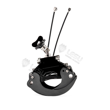 Metal Manual Quick Release Coupler Log Grapple Clamp Sieve Bucket Ripper for LESU Aoue PC30 B0003 1/14 RC Hydraulic Excavator Remote Control Mini Digger DIY Model