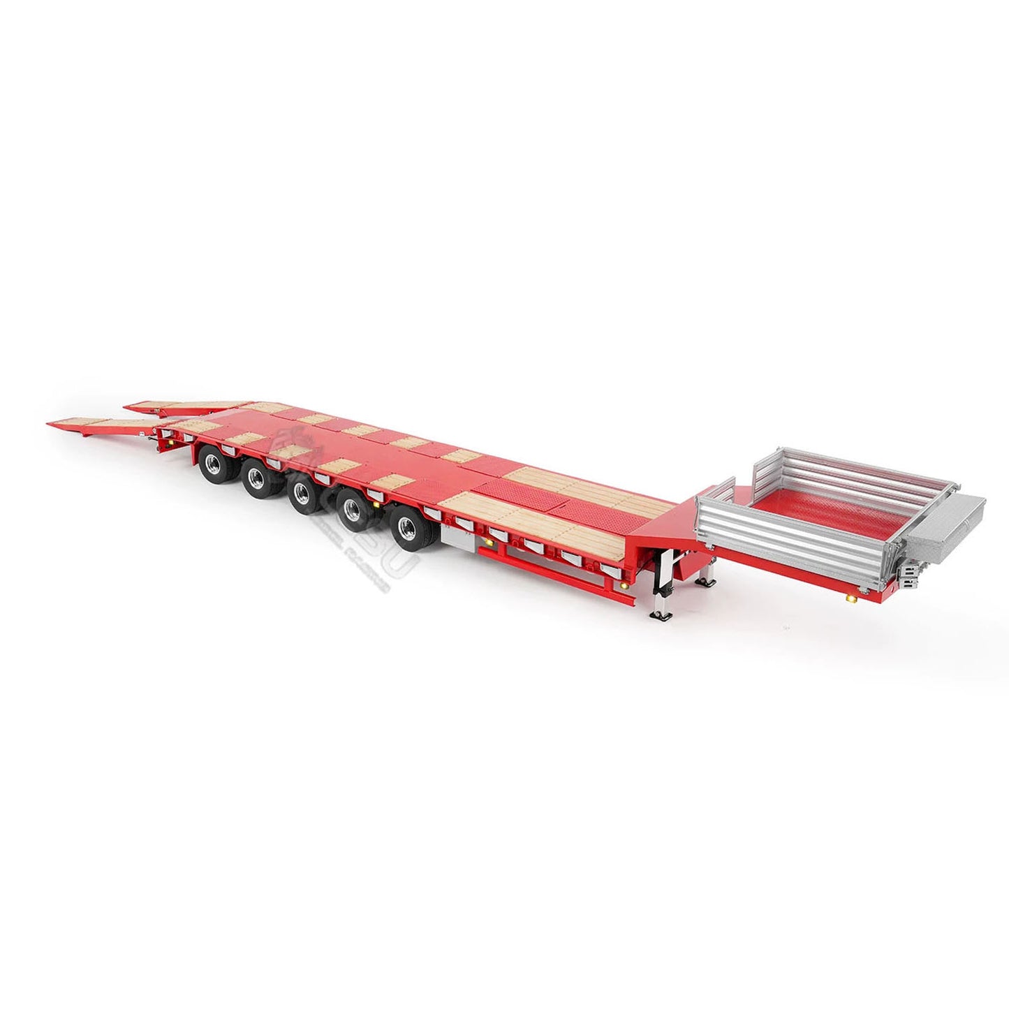 5 Axles Steering LESU 1/14 Metal Semi Trailer A0055 Hydraulic Lifting Tailboard Electric Support Legs for DIY Remote Control Tractor Truck Model