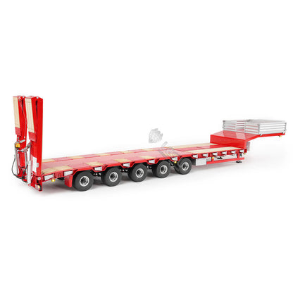 5 Axles Steering LESU 1/14 Metal Semi Trailer A0055 Hydraulic Lifting Tailboard Electric Support Legs for DIY Remote Control Tractor Truck Model