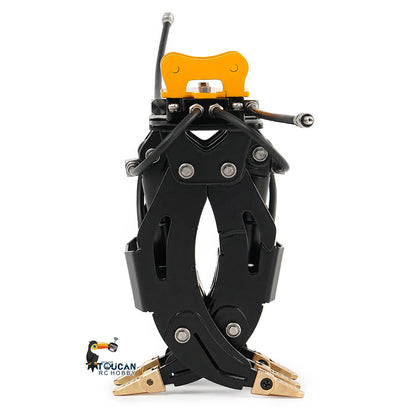 Metal Manual Quick Release Coupler Log Grapple Clamp Sieve Bucket Ripper for LESU Aoue PC30 B0003 1/14 RC Hydraulic Excavator Remote Control Mini Digger DIY Model