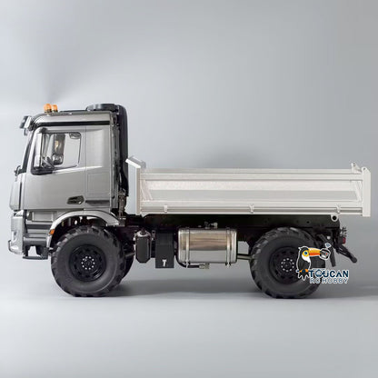 3363 MD 1/14 4x4 Metal Remote Control Hydraulic Dumper 2Speed Gearbox Differential Locks RC Tipper Model ST8 Radio Light Sound