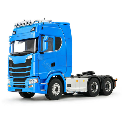 LESU 1/14 6x6 Metal Chassis Radio Control Tractor Truck 3Speed Gearbox Differential Lock Remote Control Lorry Car Light Sound