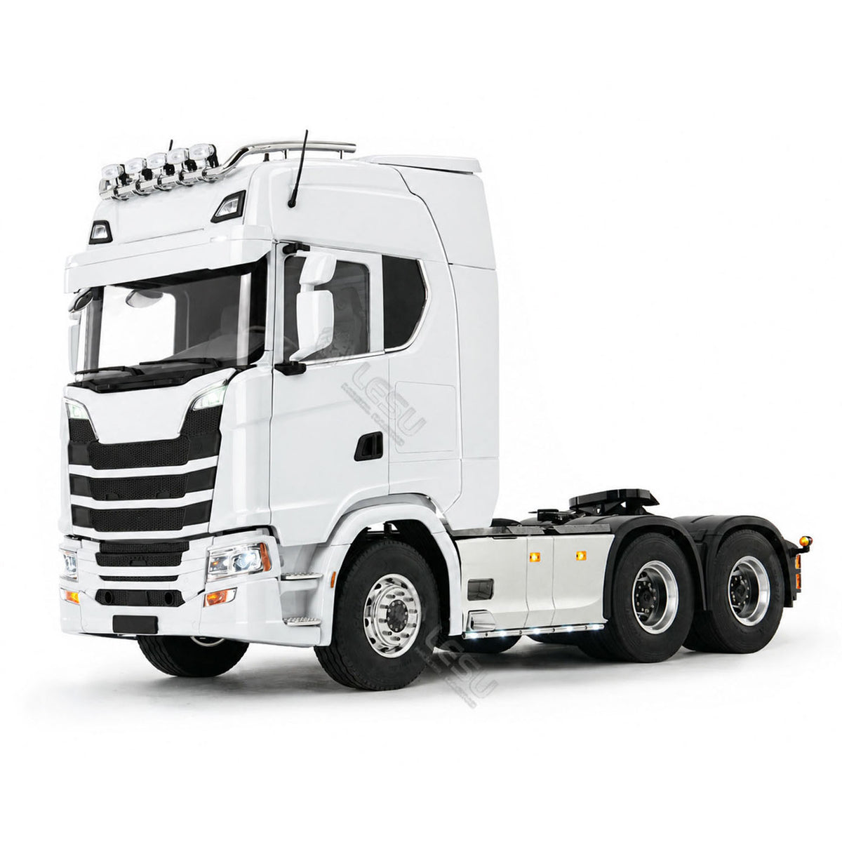 LESU 1/14 6x6 Metal Chassis Radio Control Tractor Truck 3Speed Gearbox Differential Lock Remote Control Lorry Car Light Sound