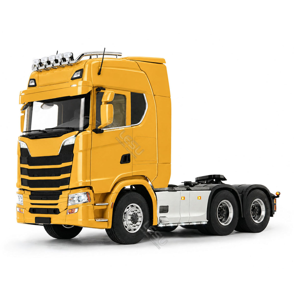 LESU 1/14 6x6 Metal Chassis Radio Control Tractor Truck 3Speed Gearbox Differential Lock Remote Control Lorry Car Light Sound