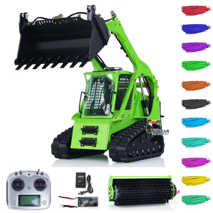 LESU 1/14 Aoue LT5 RC Hydraulic Skid-Steer Loader Electric Cleaner I6S Radio Battery RTR Remote Control Construction Car