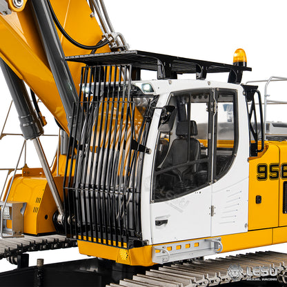 LESU 1/14 RC Hydraulic Excavator LR956 Metal 3 Arms Digger Model 4+3CH Valve Dual Pumps Light Flysky PL18EV LITE