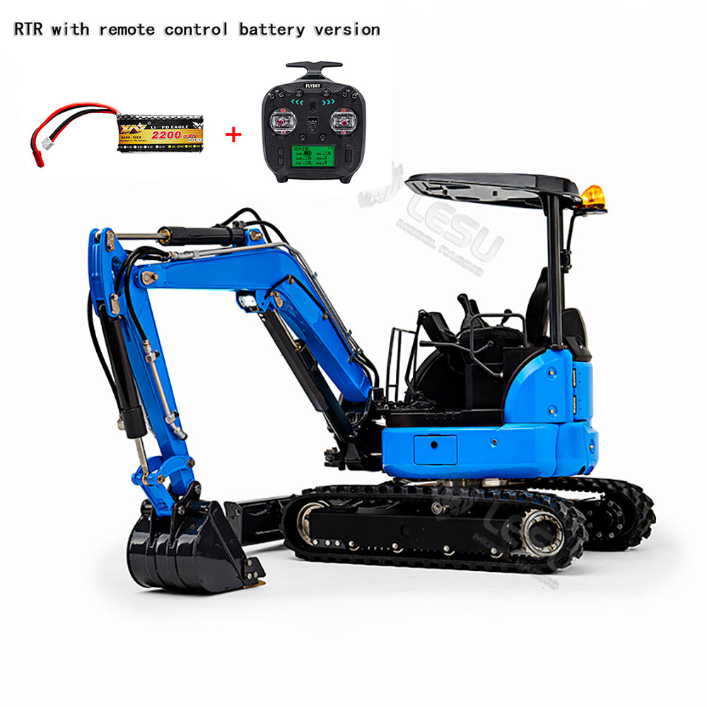 LESU Mini 1/14 RC Hydraulic Excavator PC30 Metal 6CH Valve Digger ST8 Radio Battery Lights PNP/RTR Optional Versions