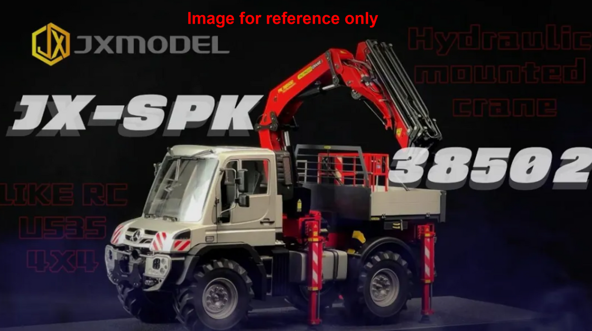1/14 U535 4X4 RC Crawler Truck Metal Off-Road Vehicle Hydraulic Crane Cargo Bed 2-Speed Gearbox Diff Lock LED Light Sound System