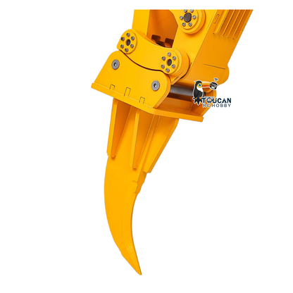 1/12 RC Hydraulic Excavator Attachments Metal Electric Hammer Hydraulic Shear Grille Bucket Rake Ripper Grading Bucket Set for C395 LR976 EC650