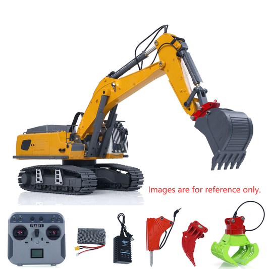 Second Hand US Stock 1/18 Kabolite 5901 100S Electric Lifting RC Excavator Flysky Remote Control Digger Engineering Vehicle Electric Ripper Hammer