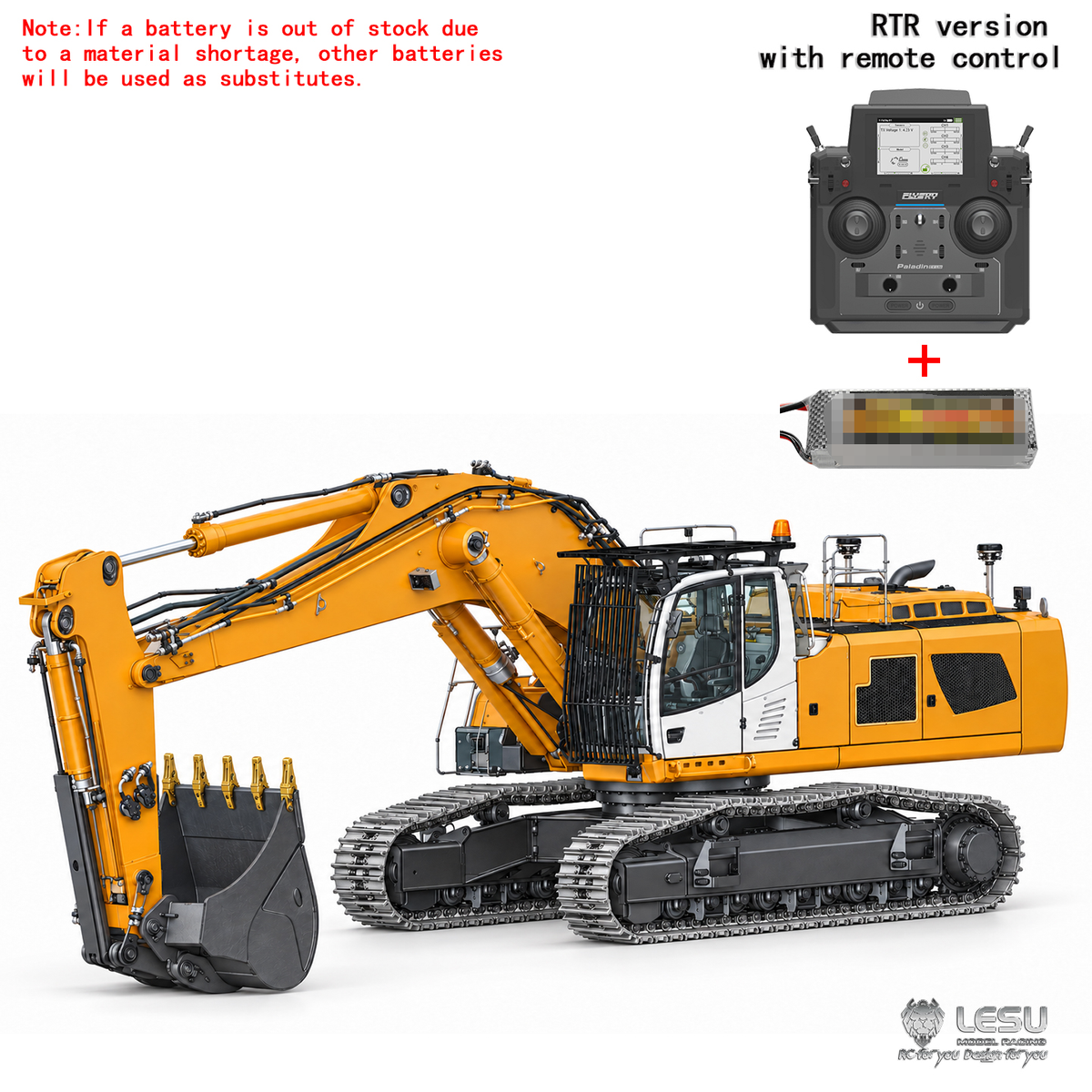 LESU LR956 Deposit New Product ! 1/14 B0029 2Arms Excavator RTR/PNP/KIT with Hydraulic Travel Steering