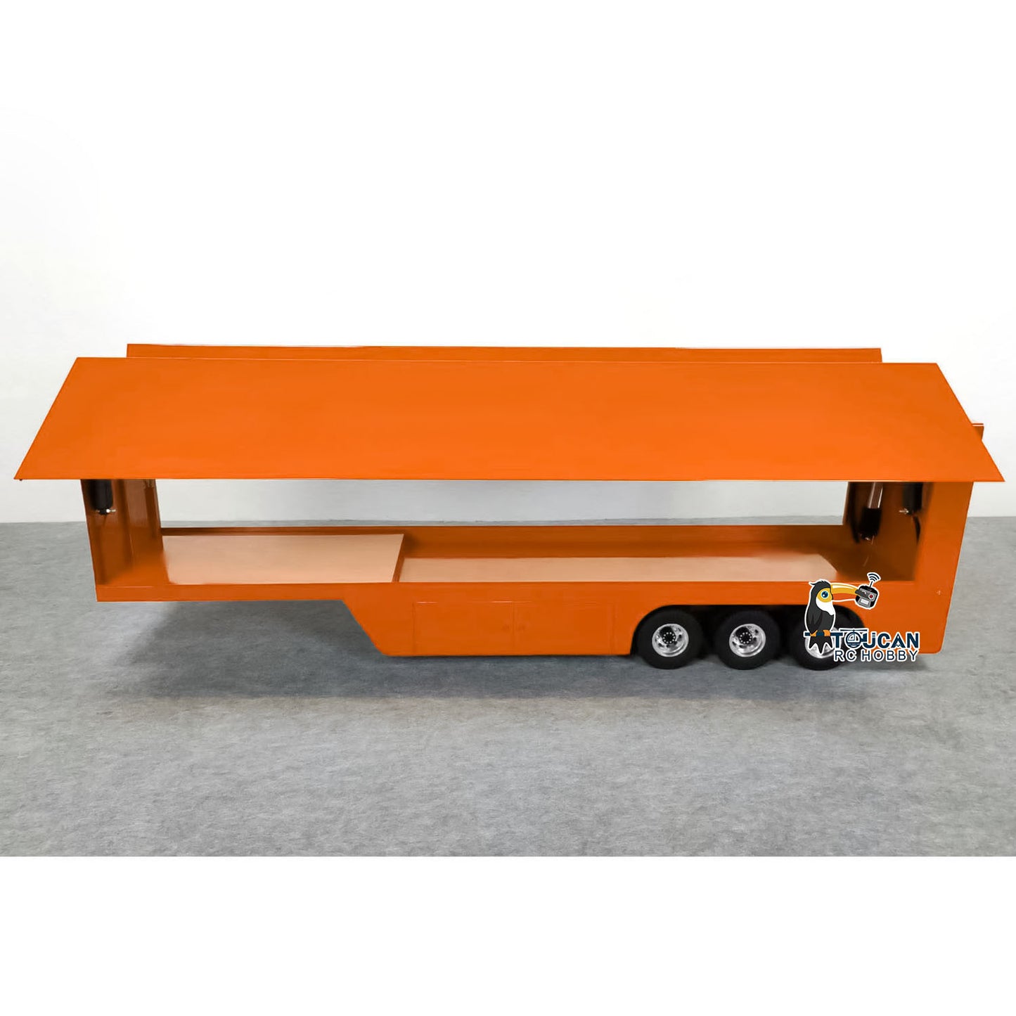 Metal 1/14 RC Mobile Stage Vehicles RC Roadshow Trailer Truck Model