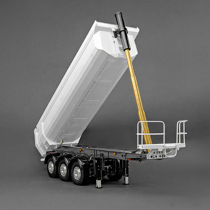LESU 3Axles Metal 1/14 RC Hydraulic Dump Trailer for DIY TAMIYA Tractor Truck Radio Controlled Lorry Car Vehicle R62 R770S