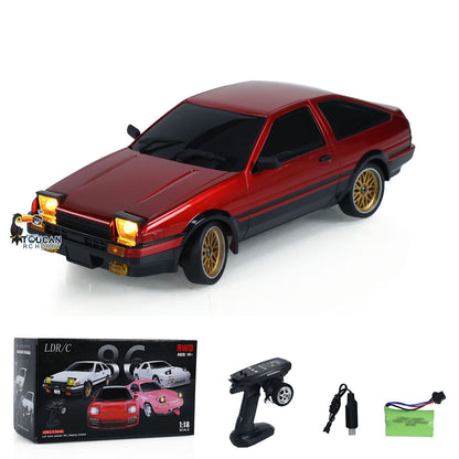 Fast Shipping 1/18 RC Drift Racing Car RWD LDRC LD1801 AE86 Wireless Control Vehicle Gyroscope