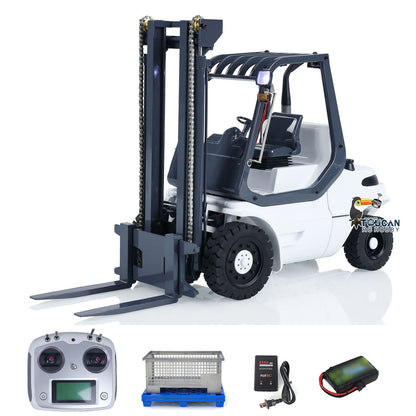 1/14 Hydraulic RC Forklift Wheeled Transfer Car Metal Construction Vehicles