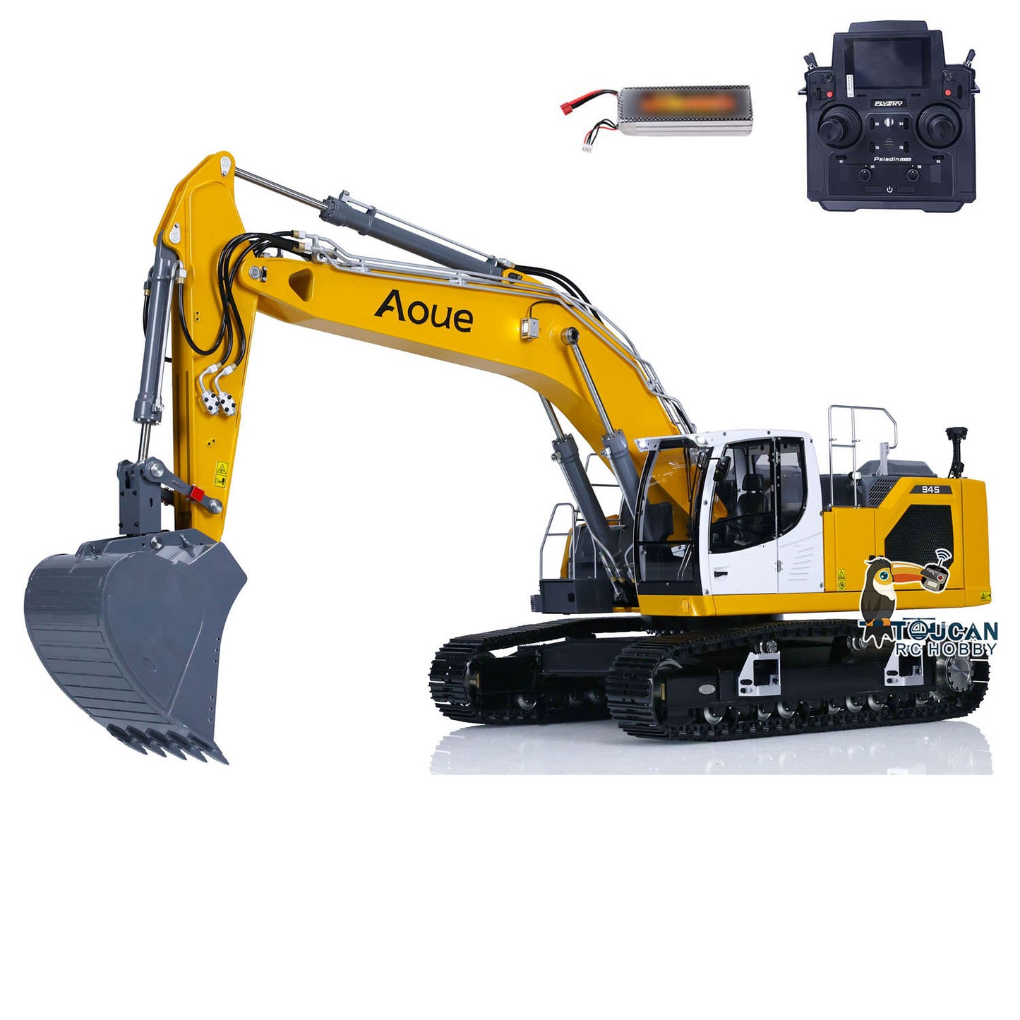 LESU 1/14 Aoue Metal Painted Assembled RTR LR945 Hydraulic RC Excavator Digger B0016